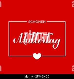 Muttertag calligraphy hand lettering. Happy Mothers Day in German ...