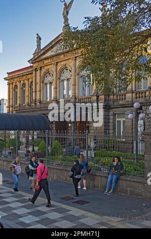 San Jose, Costa Rica - The National Theater of Costa Rica in the center of San Jose. The theater opened in 1897. Stock Photo