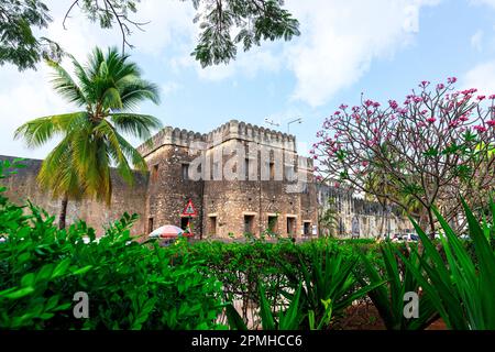 The Old Fort, Arabic fortress in Stone Town, UNESCO World Heritage Site, Zanzibar, Tanzania, East Africa, Africa Stock Photo
