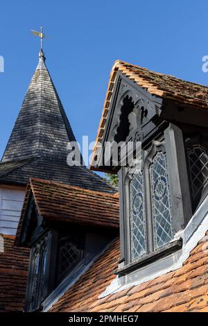 Greenstead Church on the 11th October 2022 in Greensted, Essex, in England. Credit: SMP News Stock Photo