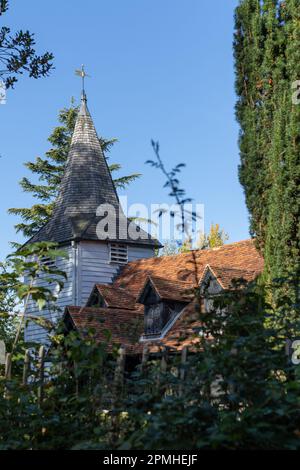 Greenstead Church on the 11th October 2022 in Greensted, Essex, in England. Credit: SMP News Stock Photo