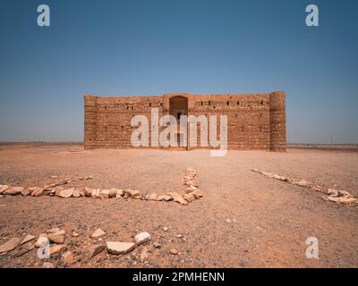 Qasr al-Kharana desert castle, Jordan, Middle East Stock Photo