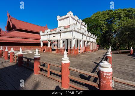 Building at Royal Palace, Mandalay, Myanmar (Burma), Asia Stock Photo