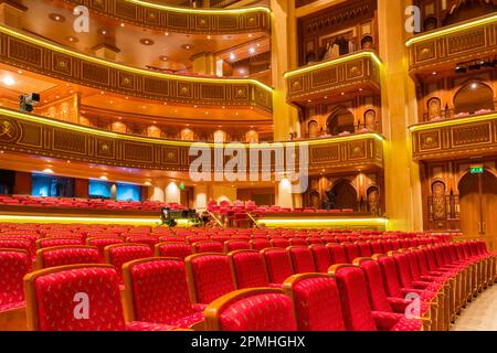 Interior of Royal Opera House, Muscat, Oman, Middle East Stock Photo