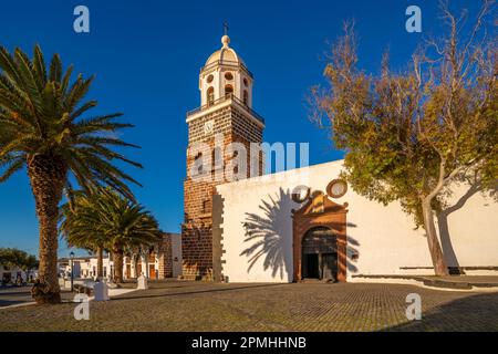 View of Parroquia de Nuestra Senora de Guadalupe de Teguise, Teguise, Lanzarote, Las Palmas, Canary Islands, Spain, Atlantic, Europe Stock Photo