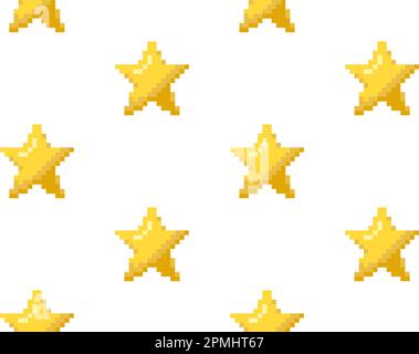 cute star video game background vector illustration Stock Vector Image ...