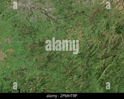 South Lanarkshire, region of Scotland - Great Britain. Low resolution satellite map Stock Photo