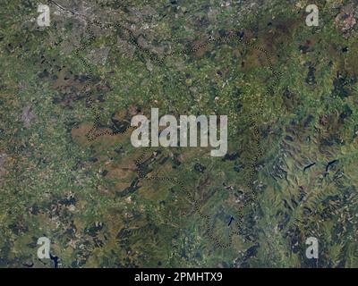 South Lanarkshire, region of Scotland - Great Britain. High resolution satellite map Stock Photo