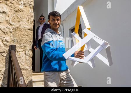 Prof. Dr. Asım Vehbi, Rector at Arkin University of Creative Arts and Design (ARUCAD) Kyrenia, Cyprus Stock Photo