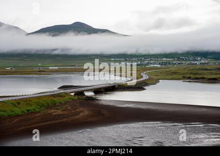 Saudarkrokur, Fjord Skagafjordur, Iceland Stock Photo