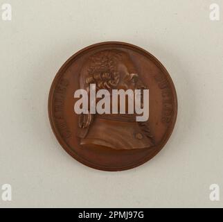 Galerie métallique des grands hommes français (Great Men of France) Medal; cast bronze; Diam.: 4.1 cm (1 5/8 in.); 1907-17-67 Stock Photo