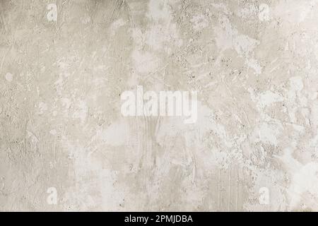 Old white limewashed wall texture background Stock Photo