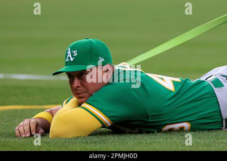 Ryan Noda #49 Oakland Athletics 2023 Season Green AOP Baseball