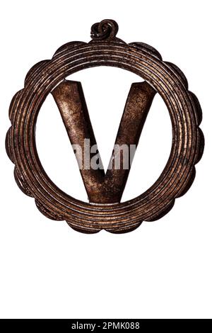 Army badges isolated on white Stock Photo - Alamy