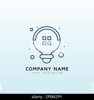 Creative Labs house Logo design Stock Vector