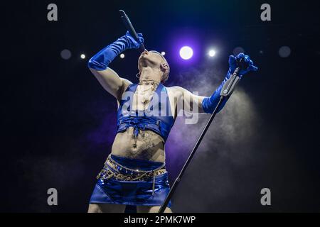 LONDON, ENGLAND: Tom Rasmussen and Bimini support Self Esteem aka Rebecca Lucy Taylor at Hammersmith Apollo. Featuring: Bimini Where: London, United Kingdom When: 11 Mar 2023 Credit: Neil Lupin/WENN Stock Photo