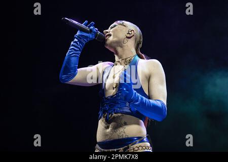 LONDON, ENGLAND: Tom Rasmussen and Bimini support Self Esteem aka Rebecca Lucy Taylor at Hammersmith Apollo. Featuring: Bimini Where: London, United Kingdom When: 11 Mar 2023 Credit: Neil Lupin/WENN Stock Photo