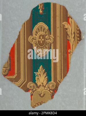 Sidewall (possibly USA); machine-printed; 31 x 25 cm (12 3/16 x 9 13/16 in.) Stock Photo