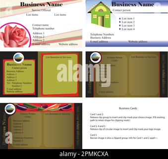 Business Cards Stock Vector