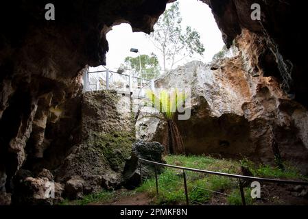 Stick Tomato Cave in Naracoorte - Australia Stock Photo