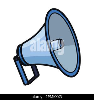 Mosque Loudspeaker Prayer Call Tool. Eid Mubarak Icon Vector Illustration Stock Vector