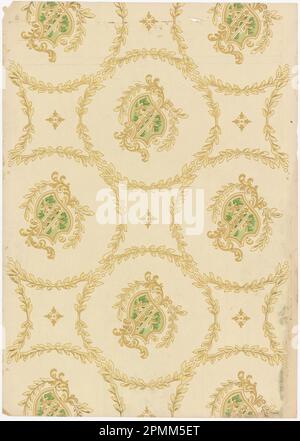 Ceiling Paper (USA); machine-printed; 67 x 48 cm (26 3/8 x 18 7/8 in.) Stock Photo