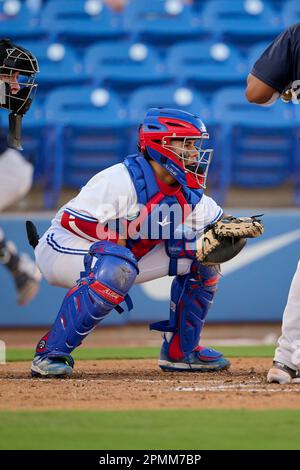 Dunedin Blue Jays Jaden Rudd (3) leads off during an MiLB Florida State  League baseball game against the Tampa Tarpons on April 13, 2023 at TD  Ballpark in Dunedin, Florida. (Mike Janes/Four