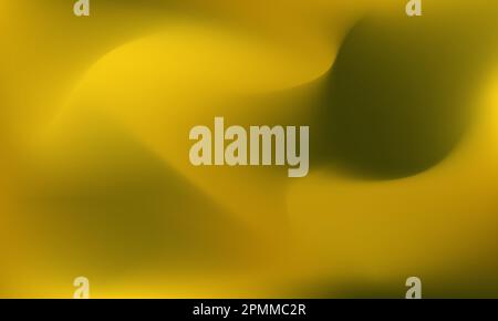 Abstract blurred gradient mesh background vector. Modern smooth design template with soft yellow shade  colors blend. Suitable for web design, banner Stock Vector