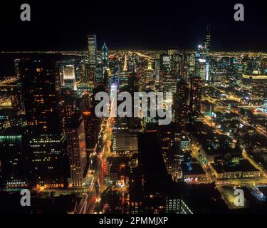 1992 HISTORICAL THE LOOP DOWNTOWN SKYLINE CHICAGO ILLINOIS USA Stock ...