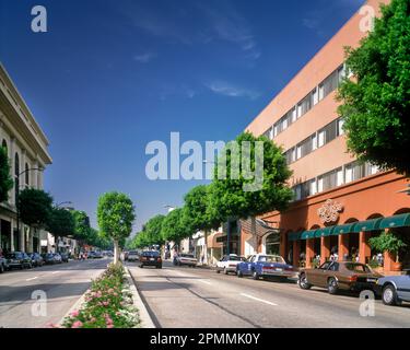 1992 HISTORICAL RODEO DRIVE BEVERLY HILLS LOS ANGELES CALIFORNIA USA Stock Photo