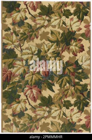 Sidewall - Sample (USA); machine-printed; 69 x 48 cm (27 3/16 x 18 7/8 in.) Stock Photo