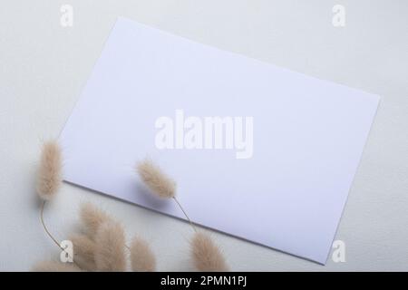 White paper mockup for text or design Stock Photo