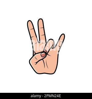 Finger Number Seven Vector Stock Vector Image & Art - Alamy