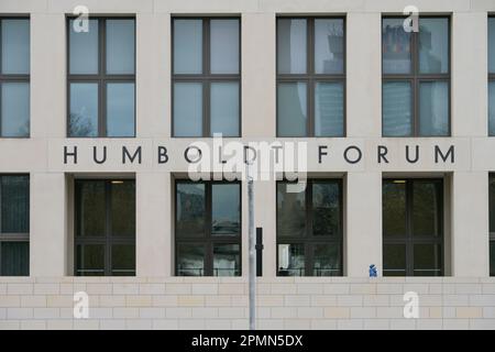 Ostfassade, Humboldt Forum, Schloßplatz, Mitte, Berlin, Deutschland Stock Photo