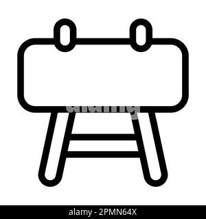 Buck Vector Thick Line Icon For Personal And Commercial Use. Stock Photo