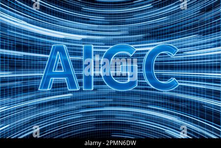 AIGC Concept, Logo Of AIGC, 3d Rendering. Digital Drawing Stock Photo ...