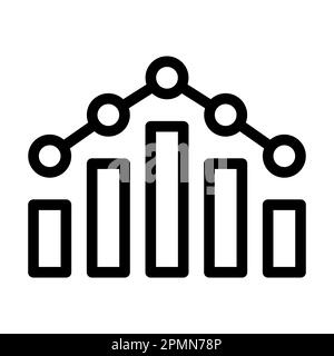 Fluctuate Vector Thick Line Icon For Personal And Commercial Use. Stock Photo