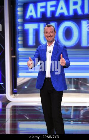 Milan, Italy. 05th May, 2022. Milan, photocall for the 'Affari Tuo' - Amadeus broadcast Credit: Independent Photo Agency/Alamy Live News Stock Photo