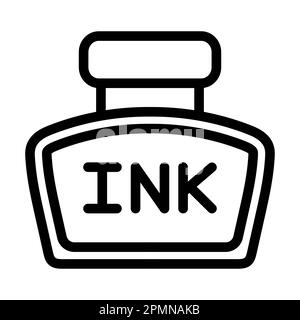 Color Palette Vector Thick Line Icon For Personal And Commercial Use ...