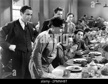 HUMPHREY BOGART with THE DEAD END KIDS in CRIME SCHOOL 1938 directors LEWIS SEILER and WILLIAM CLEMENS writers Crane Wilbur and Vincent Sherman Warner Bros. - First National Picture Stock Photo