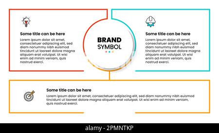 Infographic template with icons and 3 options or steps. Can be used for workflow layout, diagram, banner, webdesign. Vector illustration Stock Vector