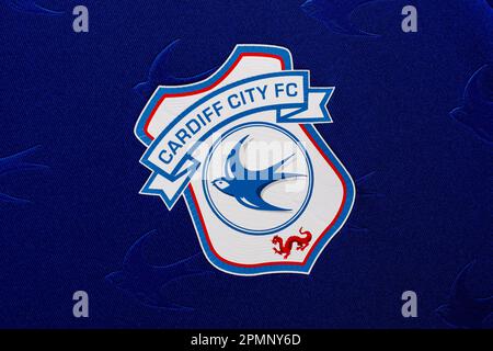 Close up of Cardiff City FC badge Stock Photo - Alamy