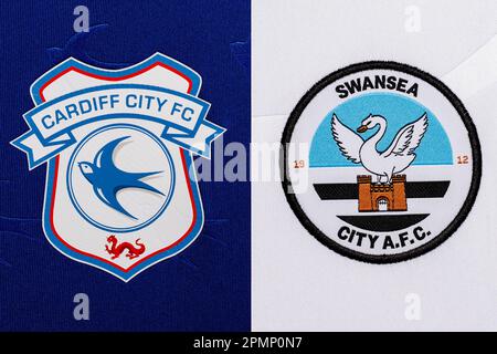 Close up of Cardiff City FC badge Stock Photo - Alamy