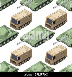 Military background army seamless pattern stock illustration Stock Vector
