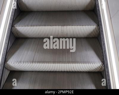 Details of escalator steps, Tate Modern, London, UK; London, England Stock Photo