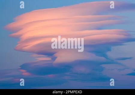 Lenticular cloud; Kronotsky Zapovednik, Kamchatka, Russia Stock Photo
