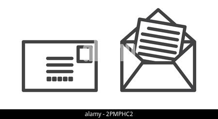 post mail Vector icon logo illustration service cartoon Stock Vector
