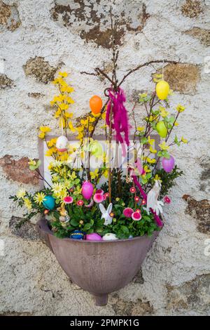 Easter decorations in Weitra, Waldviertel, Austria Stock Photo