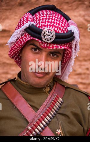 Security police at Petra; Petra, Jordan Stock Photo