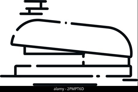 Isolated outline of stapler Office supply icon Vector Stock Vector